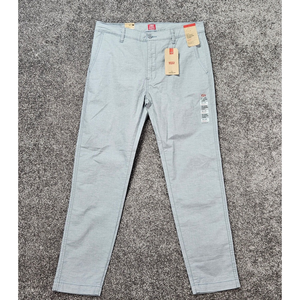 Levi's XX Chino Standard Taper Pants Men's Fits 34x30 Tag 34x32 Blue Stretch NWT